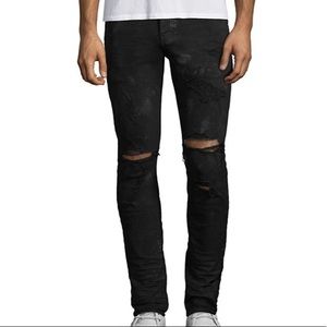 Purple Brand* LOW RISE WITH SLIM LEG
WASH
BLACK OIL SPILL